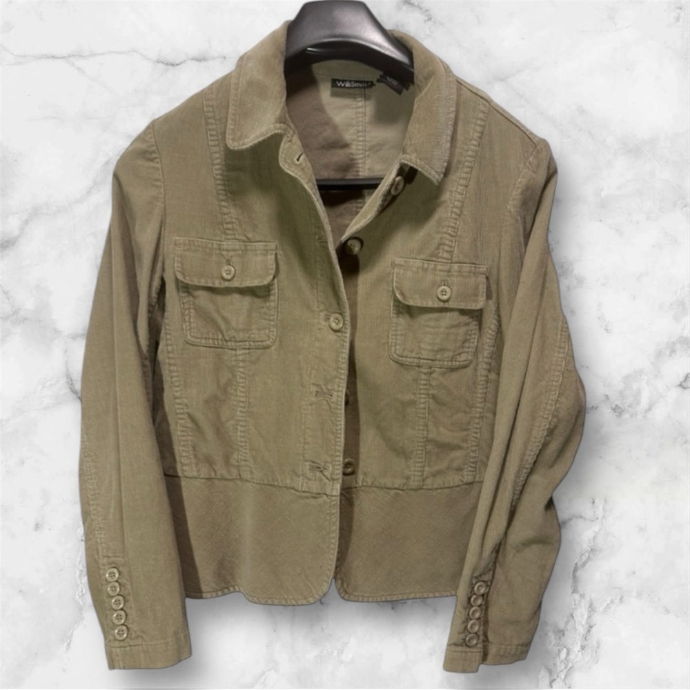 Willi‎ Smith XL Tan Corduroy Jacket Button Down Blazer